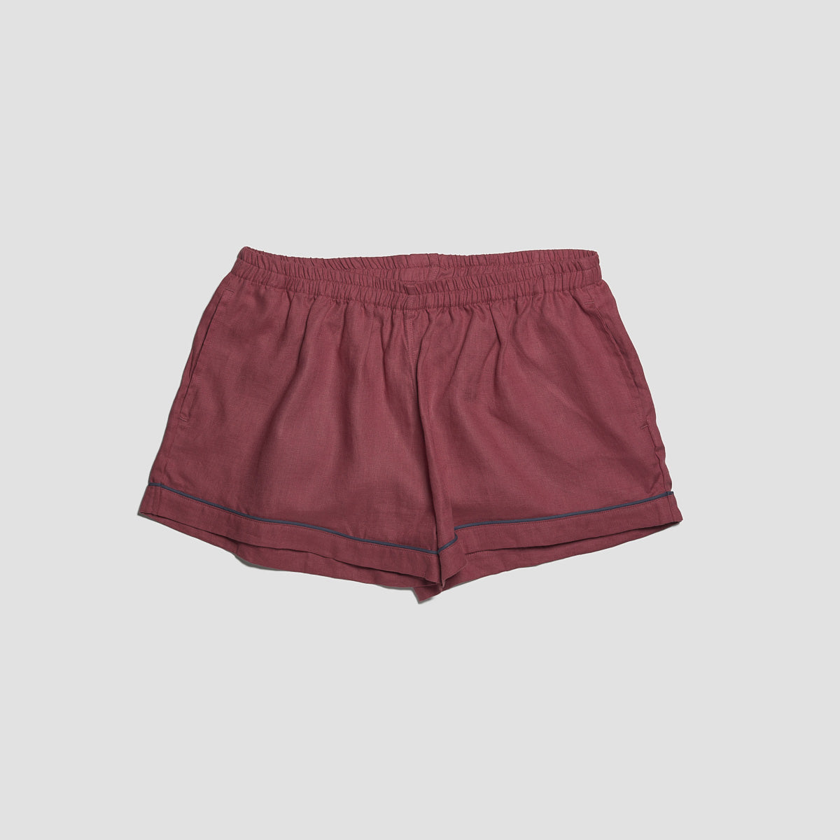 Cherry Linen Pajama Shorts