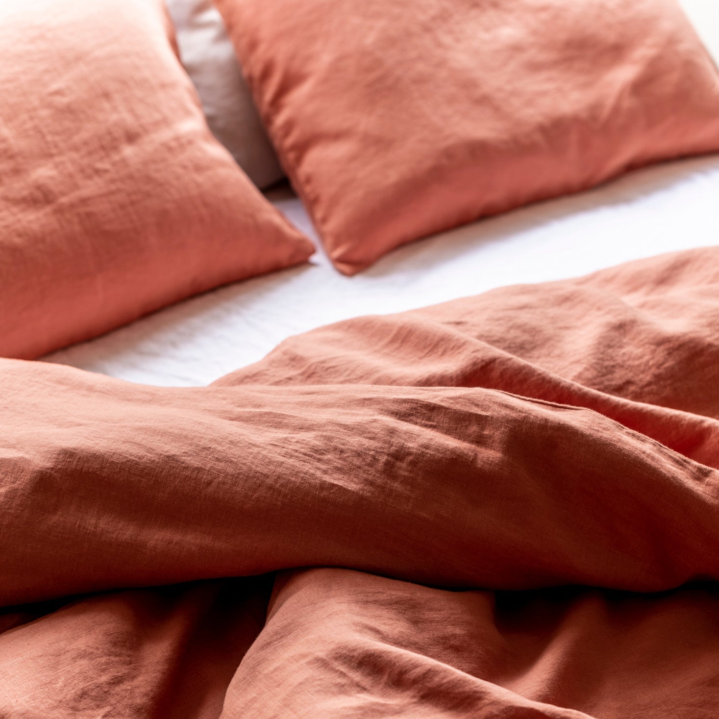 Monocolor Burnt Orange Linen Basic Bundle